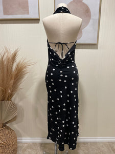 polka dot halter dress 