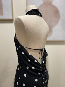 polka dot halter dress 