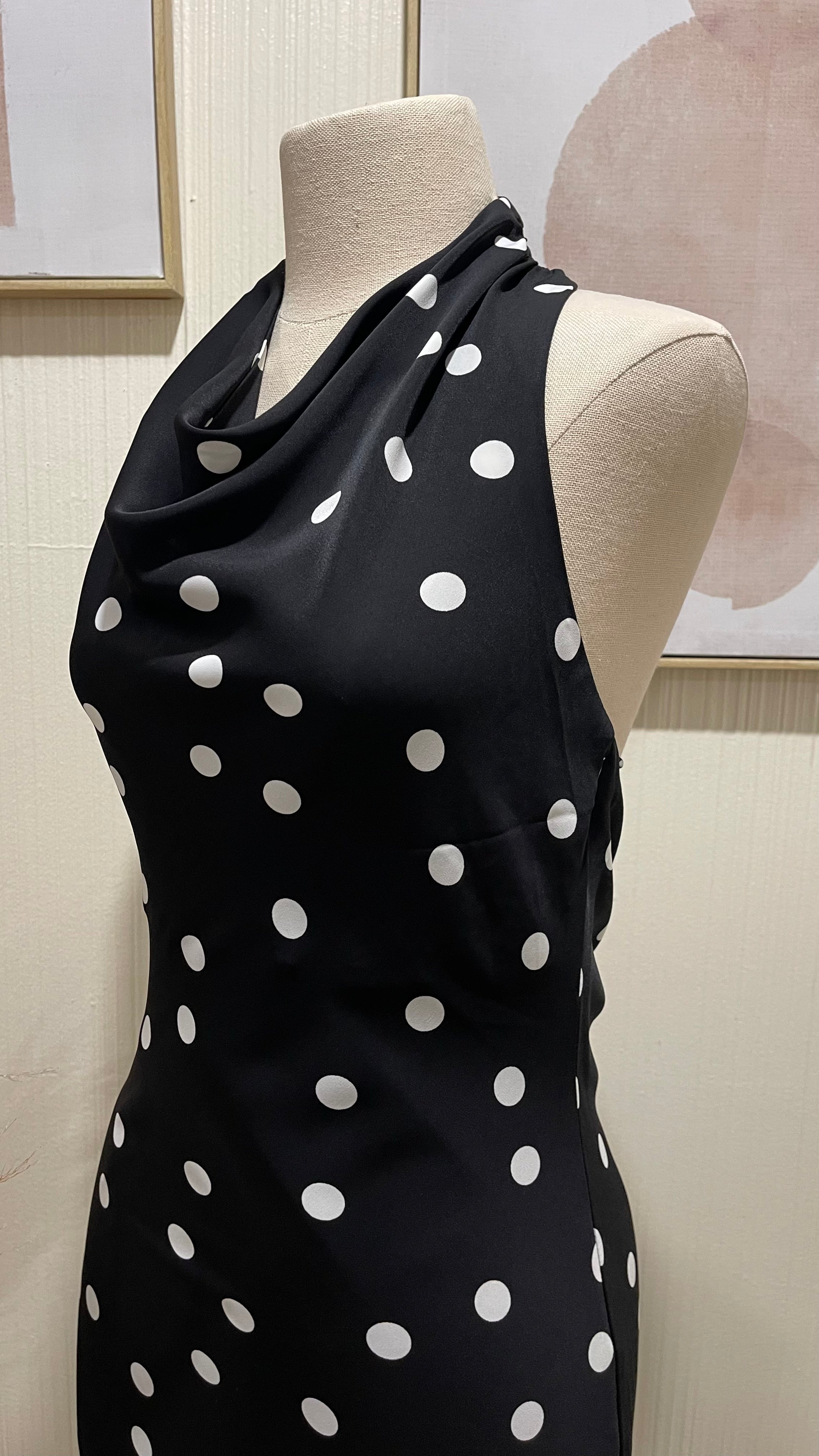 polka dot halter dress 