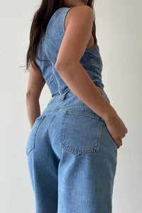 denim corset top 