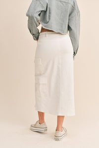 cargo midi skirt 